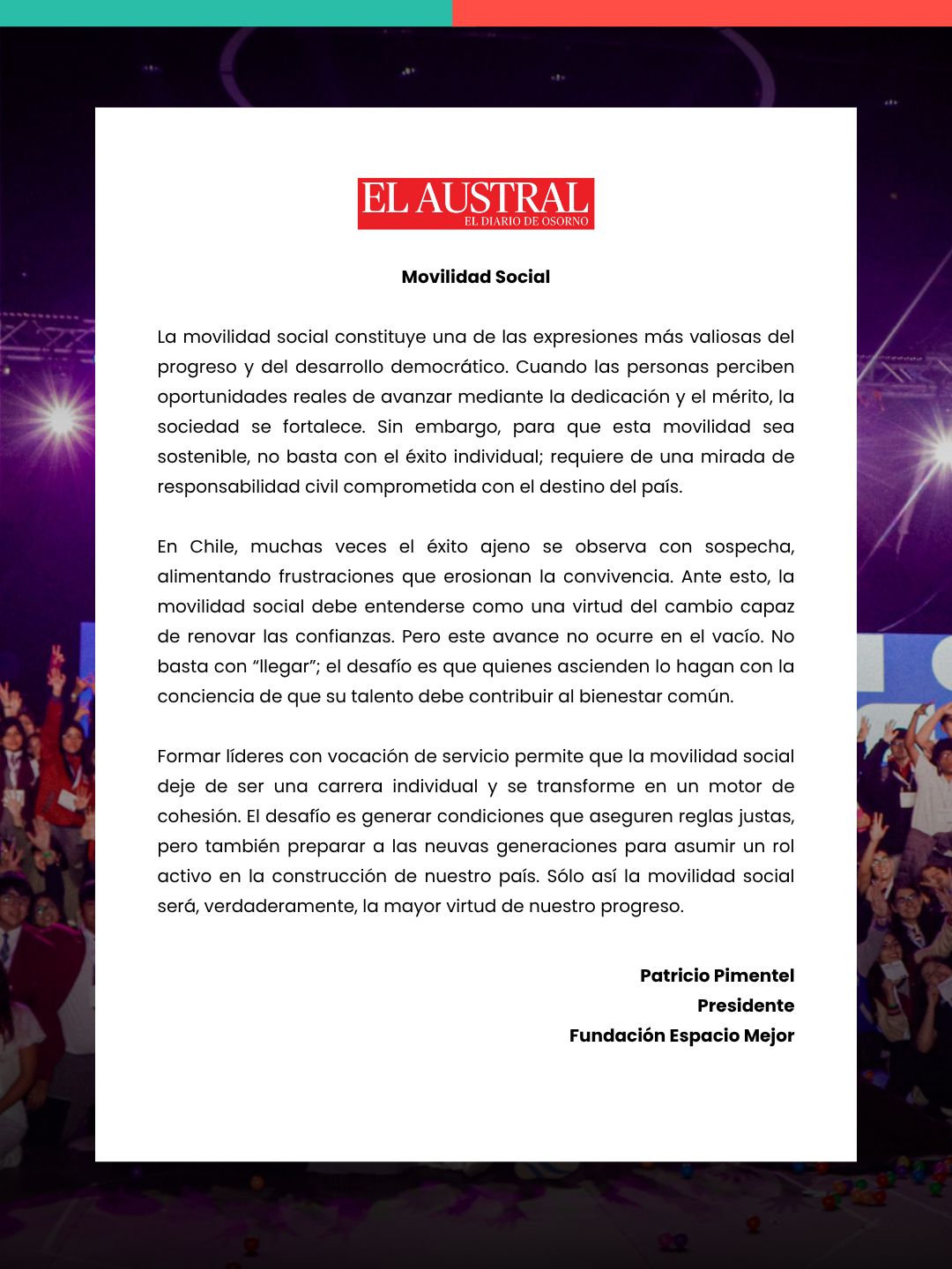 Carta al Director